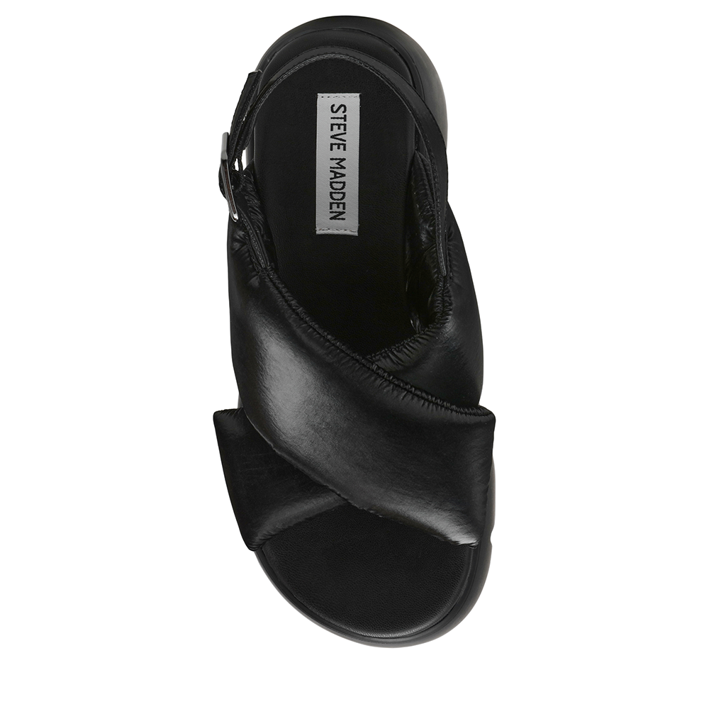 Sandale chunky femei Steve Madden Backtrack negre 1469DSBACKTRACKN
