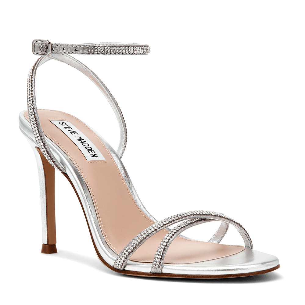 Sandale femei Steve Madden Jypsey argintii cu ștrasuri 1461DSJYPSEY-CNRAG - imagine 2