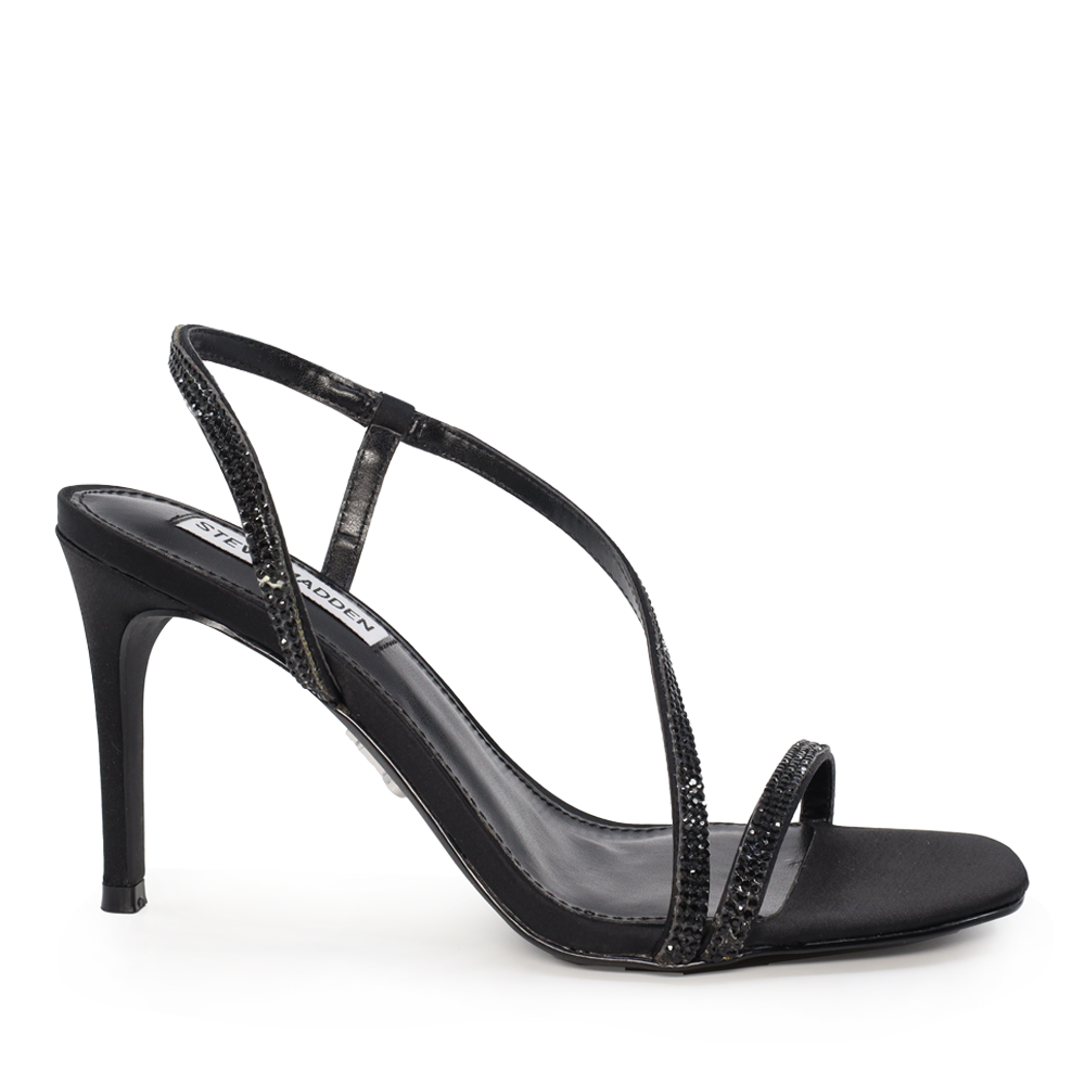 Sandale femei Steve Madden negre cu ștrasuri  1465DSRATIFY-RNN