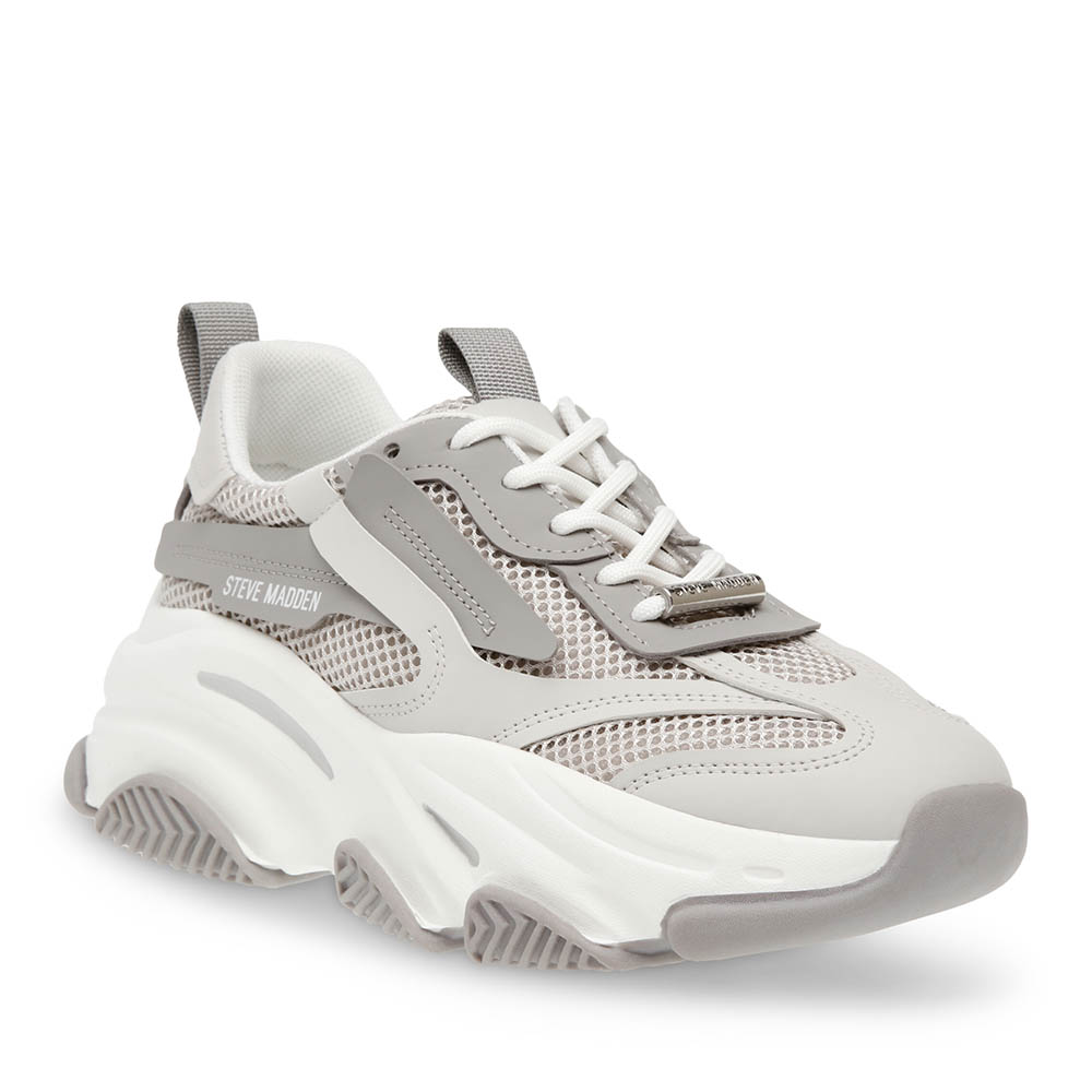 Sneakers femei Steve Madden Posses gri din piele și sintetic   1461DPPOSSESSION-EGR - imagine 2