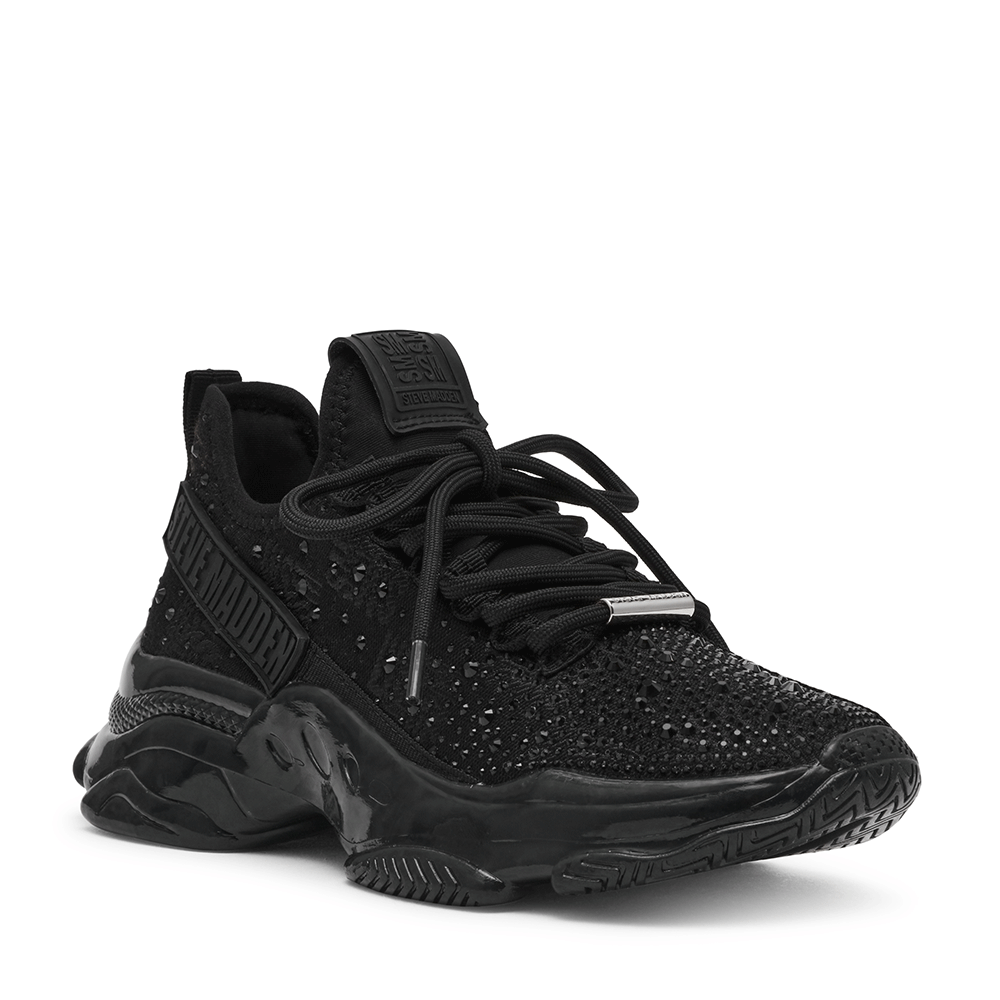 Sneakers femei Steve Madden Posses negri din piele și sintetic 1461DPPOSSES-PERFN