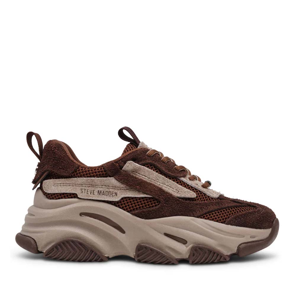 Sneakers Steve Madden Possesion maro din piele și textil 1460DPPOSSESSION-EVM