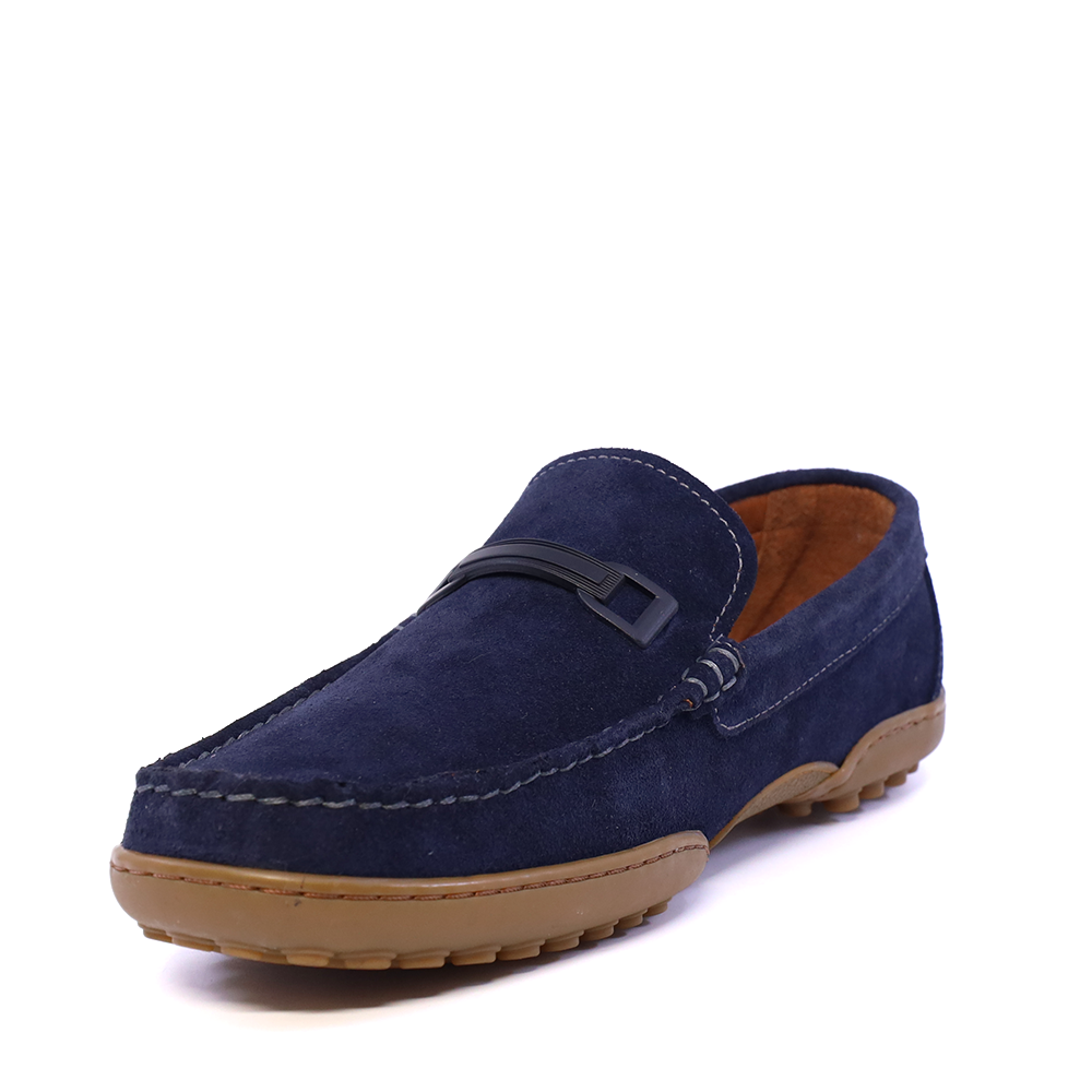 Mocasini bărbați TheZeus bleumarin din piele întoarsă 2101BM17577VBL