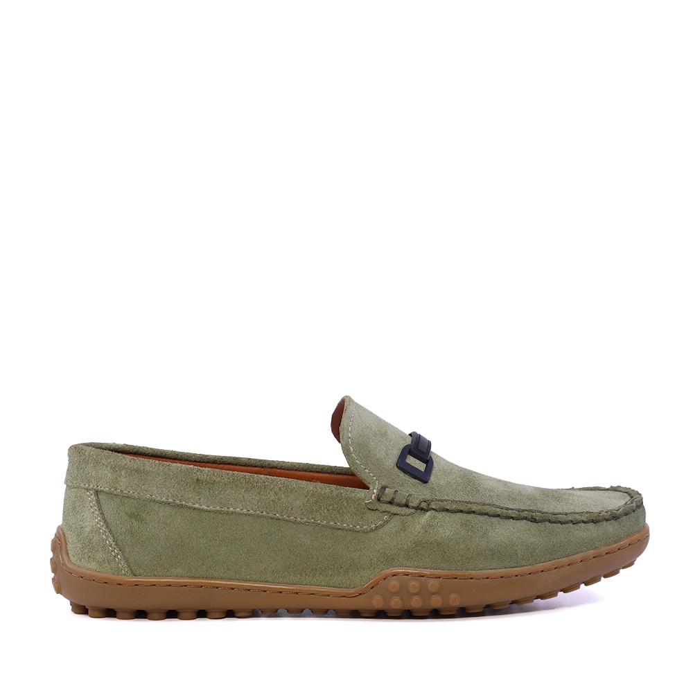 Mocasini barbati TheZeus verzi din piele intoarsa 2101BM17577VV