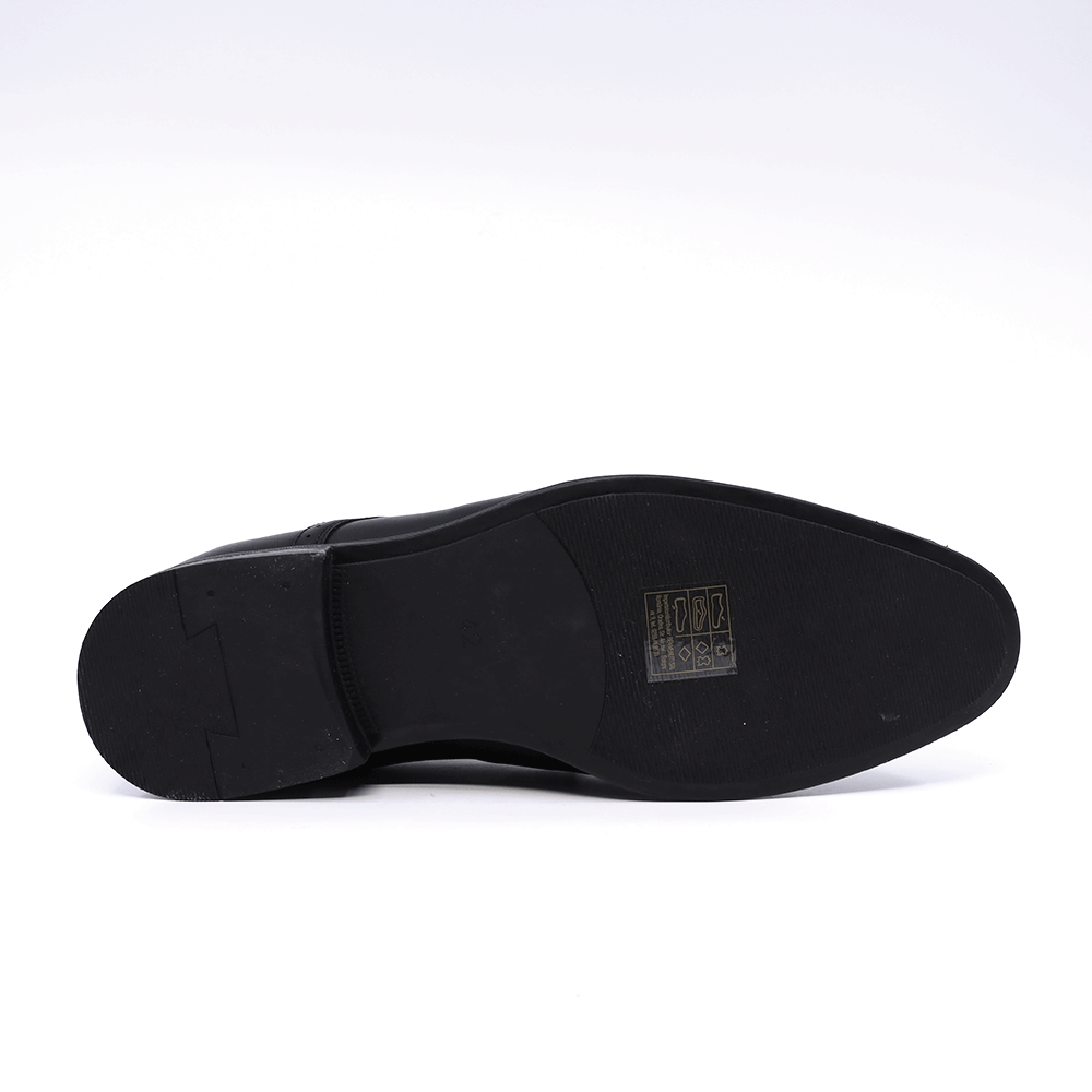 Pantofi derby bărbați Thezeus negri  din piele 2349BP22443N