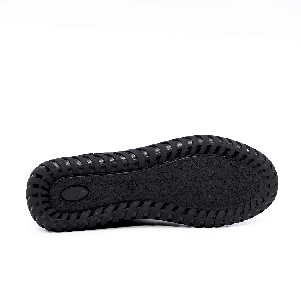 Pantofi cu talpă cusută bărbați Thezeus negri din piele nabuck 2109BP0740N