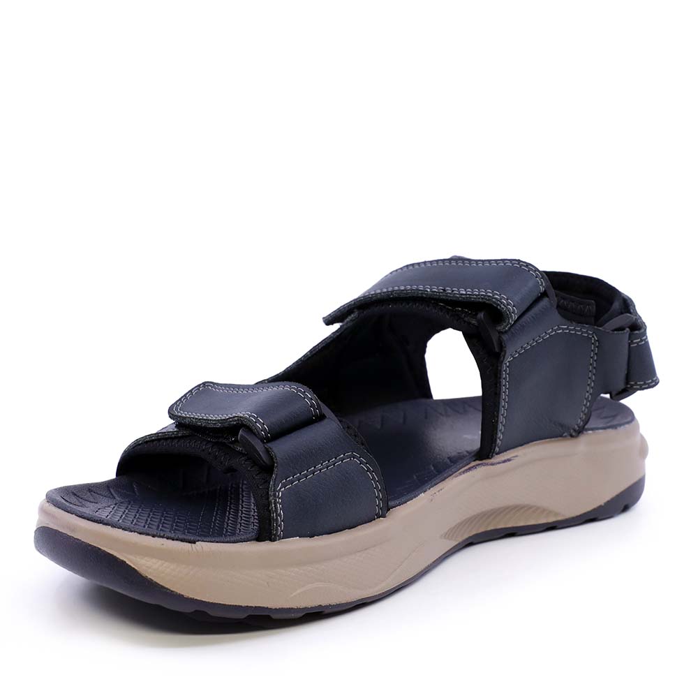Sandale tip trekking bărbați Thezeus bleumarin  din piele 2349BS24033BL