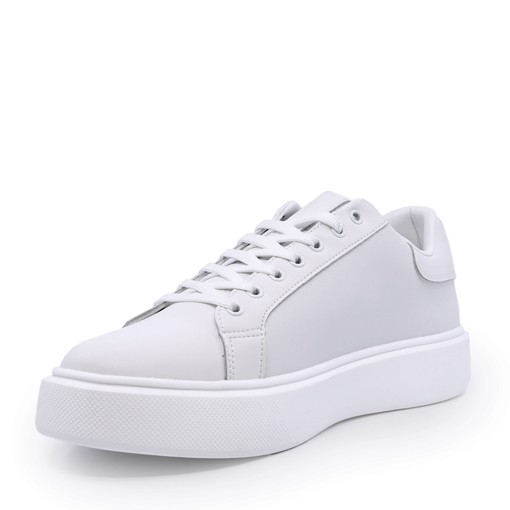Sneakers bărbați Thezeus albi din piele și textil 2349BP22280A