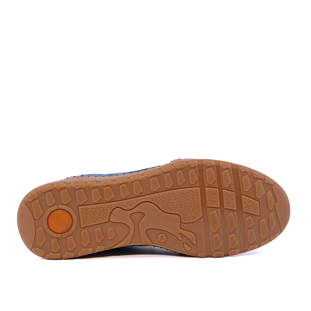 Sneakers bărbați Thezeus albastri din piele întoarsă 2101BP74034VBL