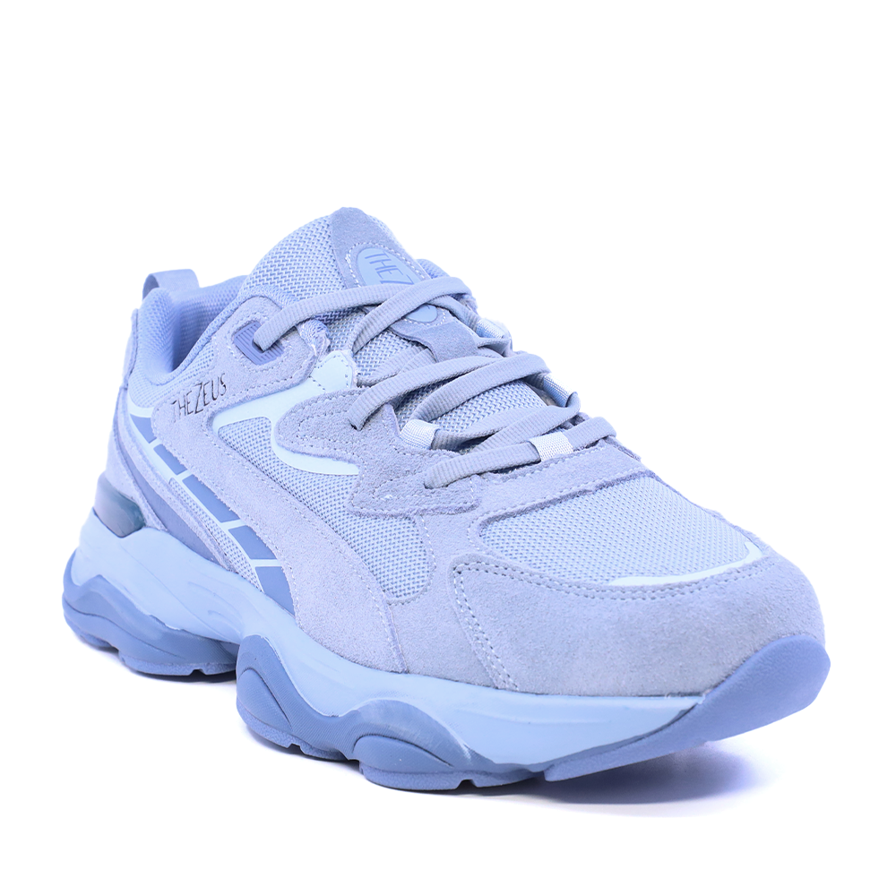 Sneakers bărbați Thezeus albastri din piele întoarsă și textil  3731BPS3211VAZ - imagine 2