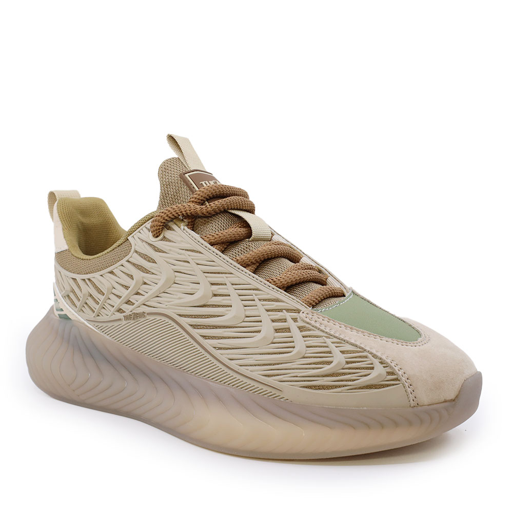 Sneakers bărbați Thezeus bej din piele întoarsă și textil 3730BPS5875VBE - 1 | YEO