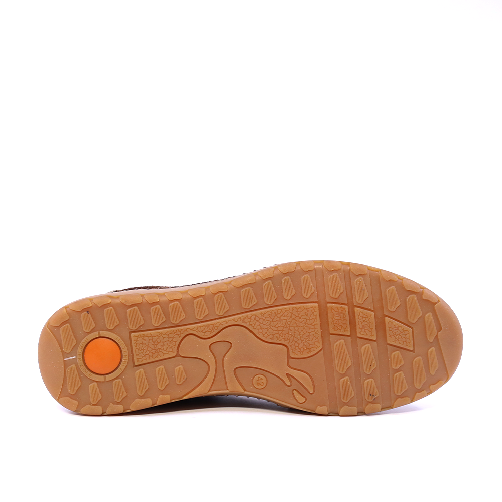 Sneakers bărbați Thezeus maro din piele întoarsă 2101BP74034VM