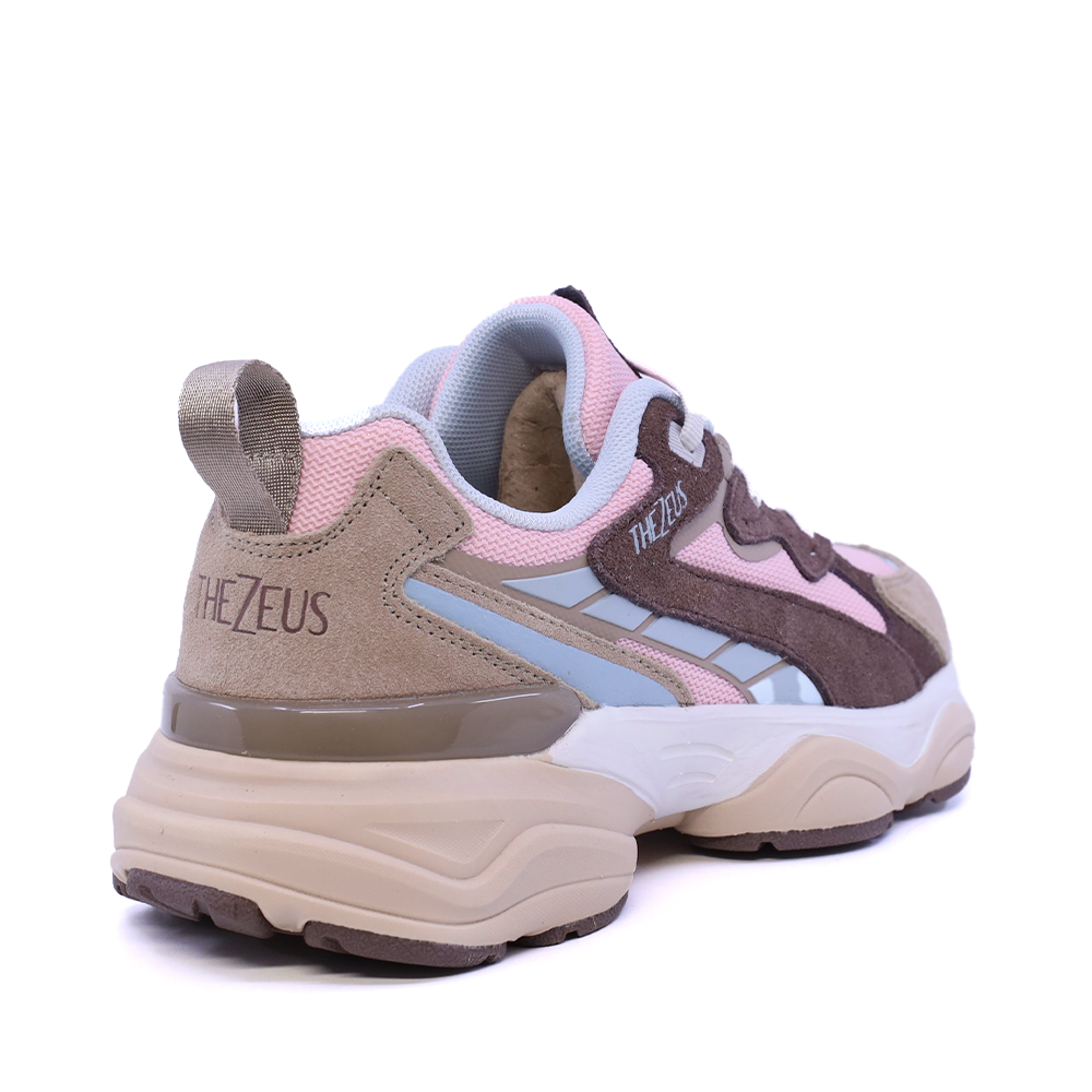 Thezeus Sneakers femei Thezeus multicolor din piele întoarsă și