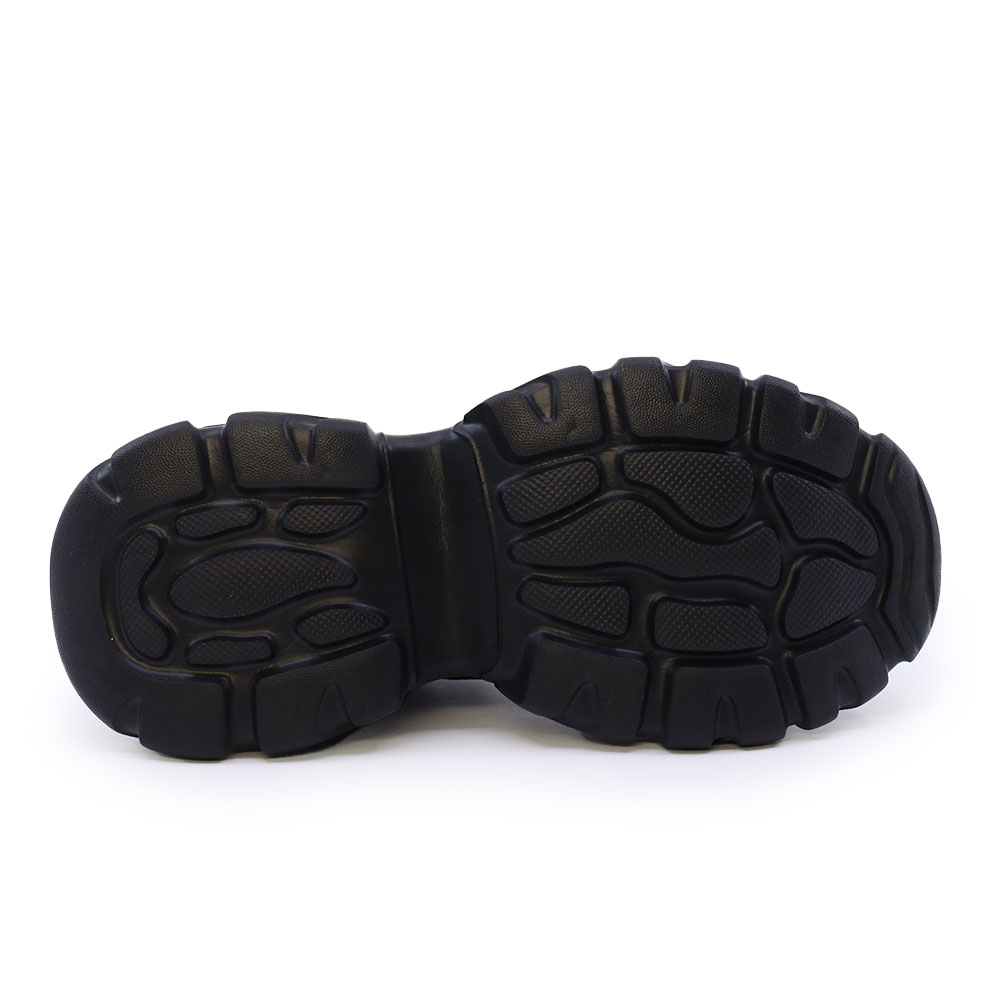 Sneakers high top Thezeus negri din piele și textil 3730DG1909N