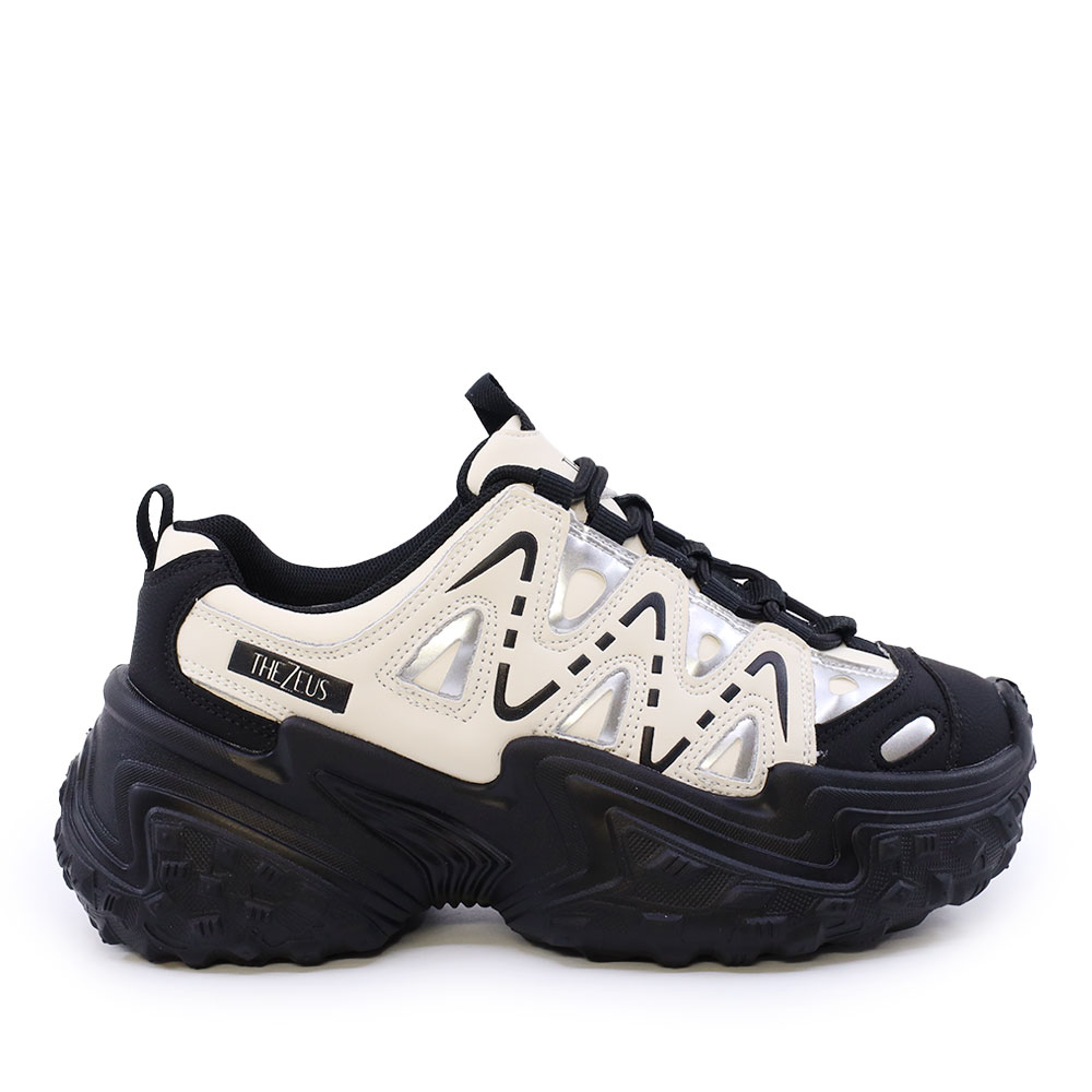 Adidasi Thezeus negri din piele si sintetic 3730DPS4945N