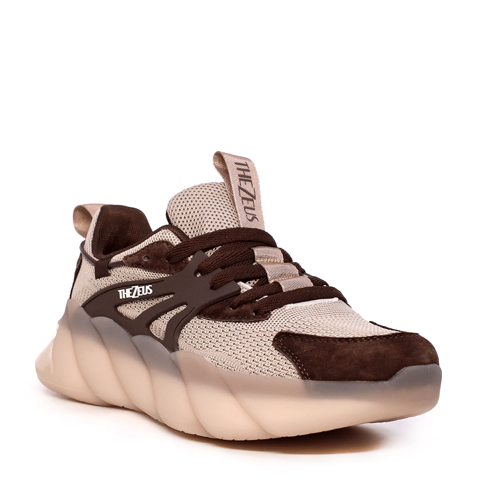 Sneakers Thezeus maro din piele și textil 3730dps8213vm - 1 | YEO