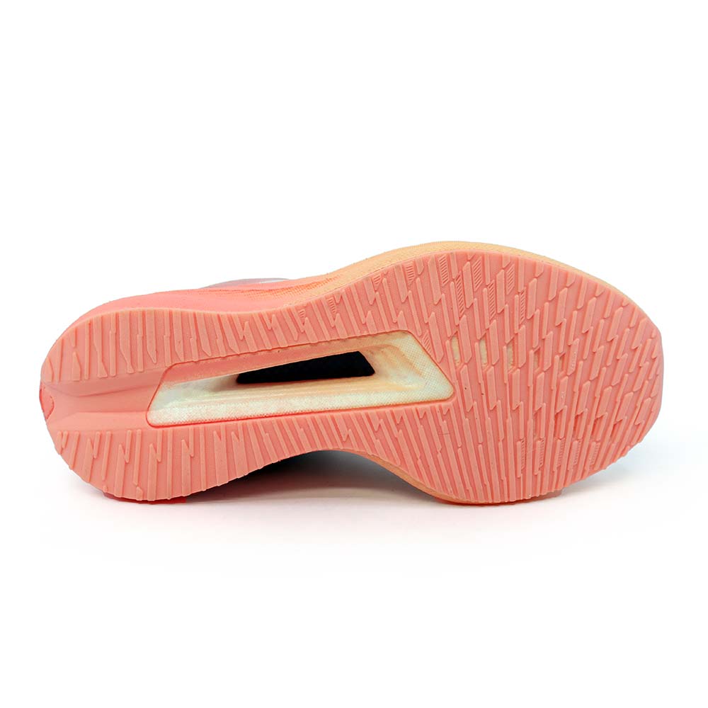 Sneakers ultraușori femei Thezeus bej cu portocaliu din textil 3761DPS25623PO