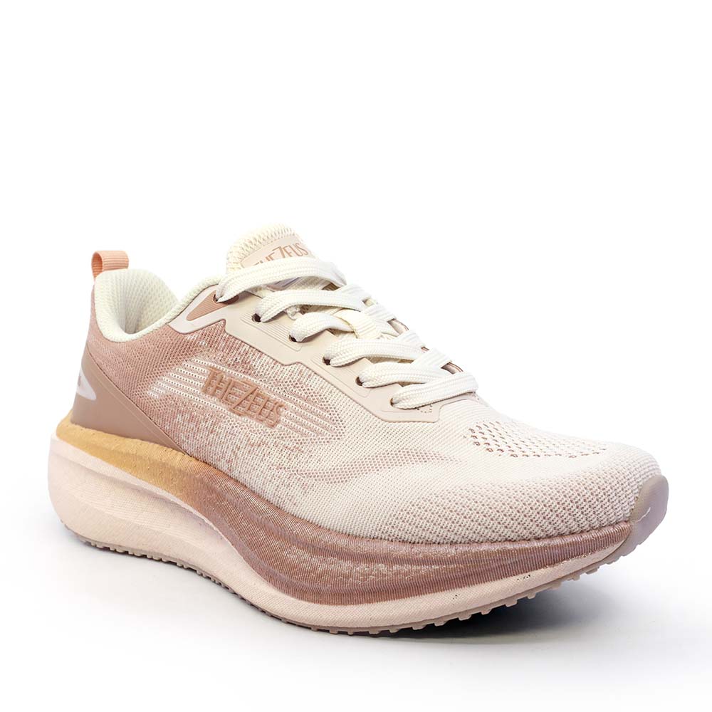 Sneakers ultraușori femei Thezeus bej din textil 3761DPS25623BE - imagine 2