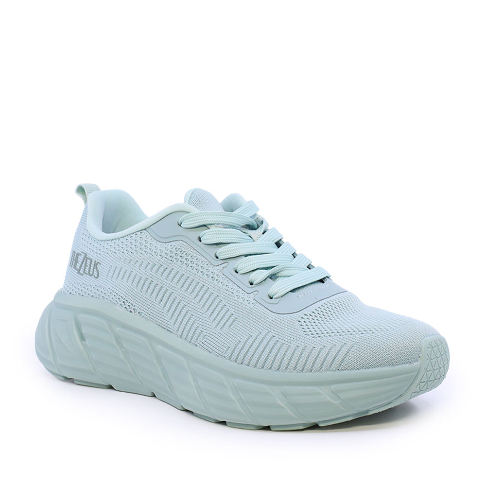 Sneakers ușori femei Thezeus verde mentă din textil 3731DPS5001V