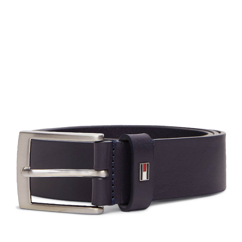 Curea barbati Tommy Hilfiger bleumarin din piele 3421BCU3014BL