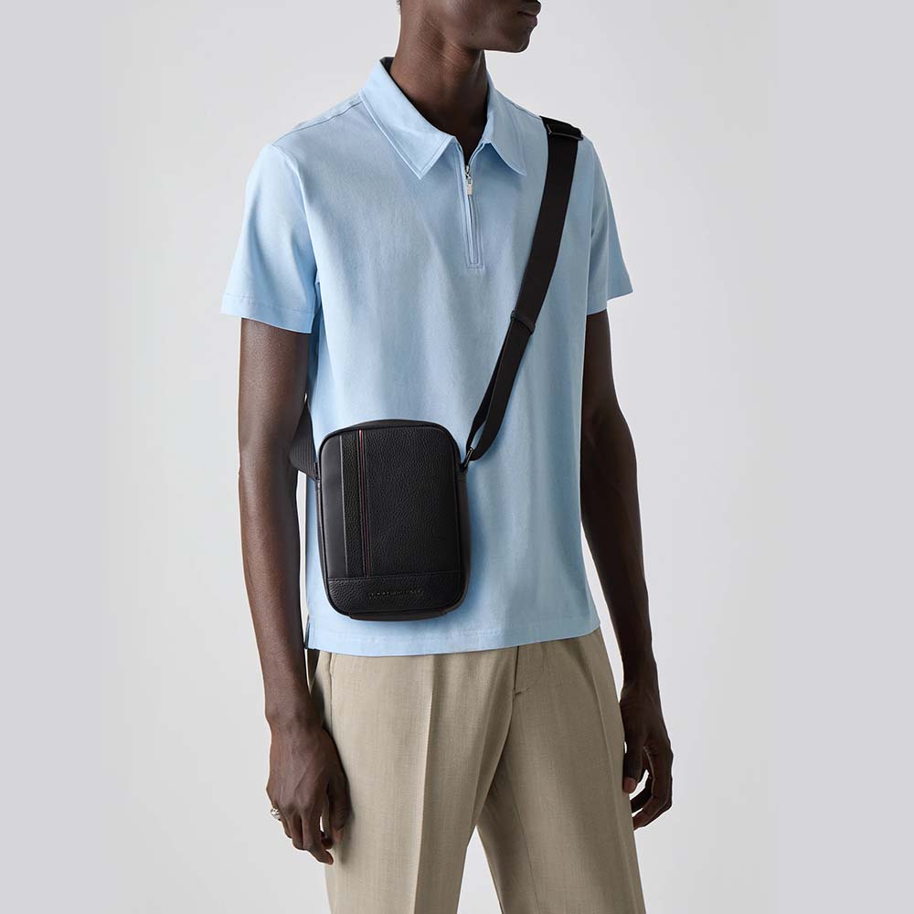 Geantă crossbody bărbați Tommy Hilfiger neagră 3420BGEA3632N - 1 | YEO