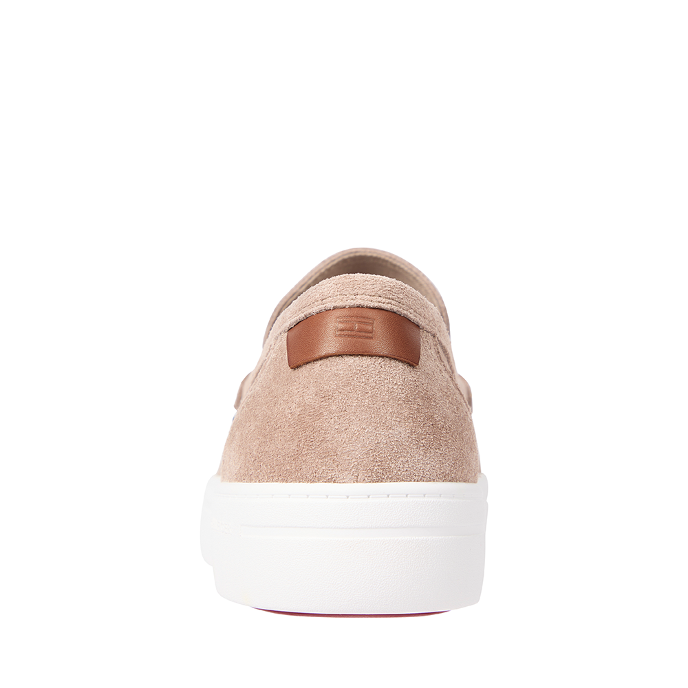 Mocasini bărbați Tommy Hilfiger bej din piele întoarsă 3419BM5354VBE