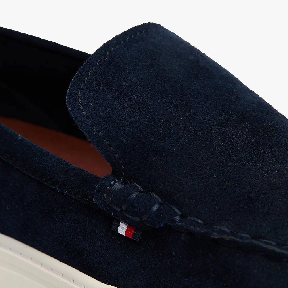 Tommy Hilfiger men's navy suede loafers 3419BM5354VBL