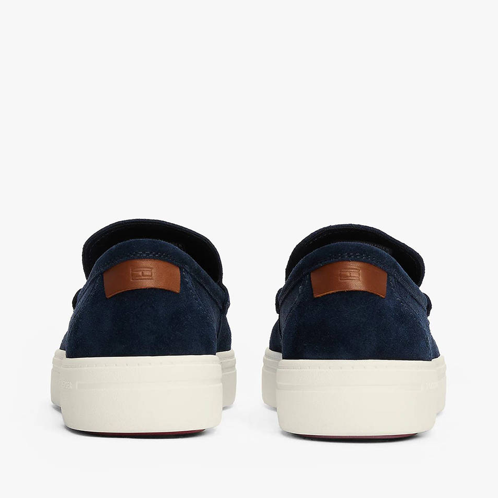 Tommy Hilfiger men's navy suede loafers 3419BM5354VBL