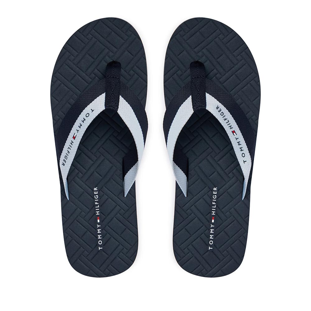 Papuci plajă bărbați Tommy Hilfiger bleumarin 3411BSL5807BL