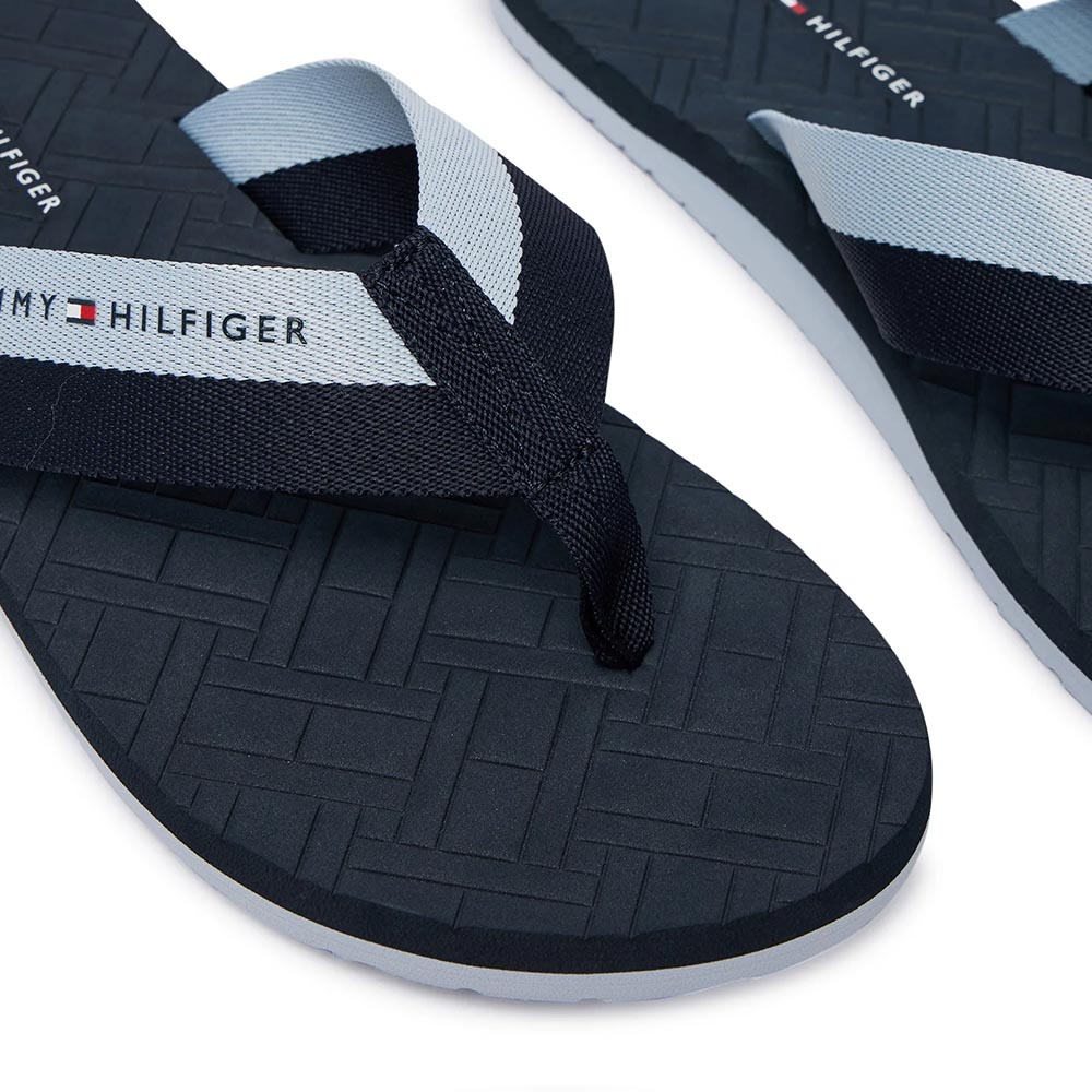 Papuci plajă bărbați Tommy Hilfiger bleumarin 3411BSL5807BL