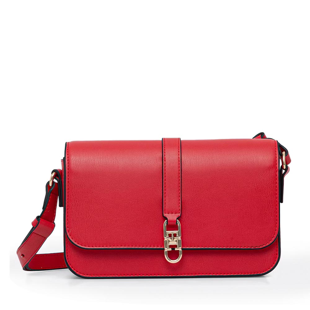 Poșetă crossbody femei Tommy Hilfiger roșie 3421poss7723r