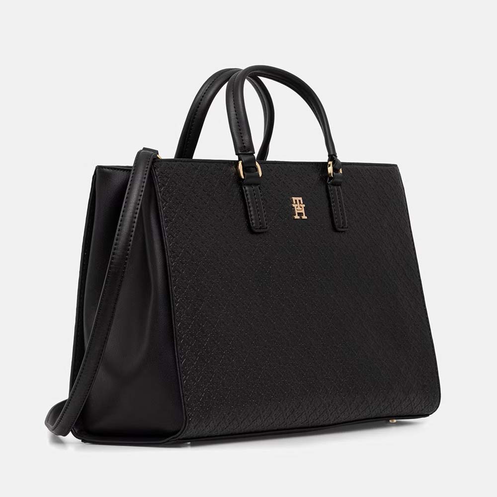 Poșetă tote femei  Tommy Hilfiger neagră 3421POSS8418N - imagine 2