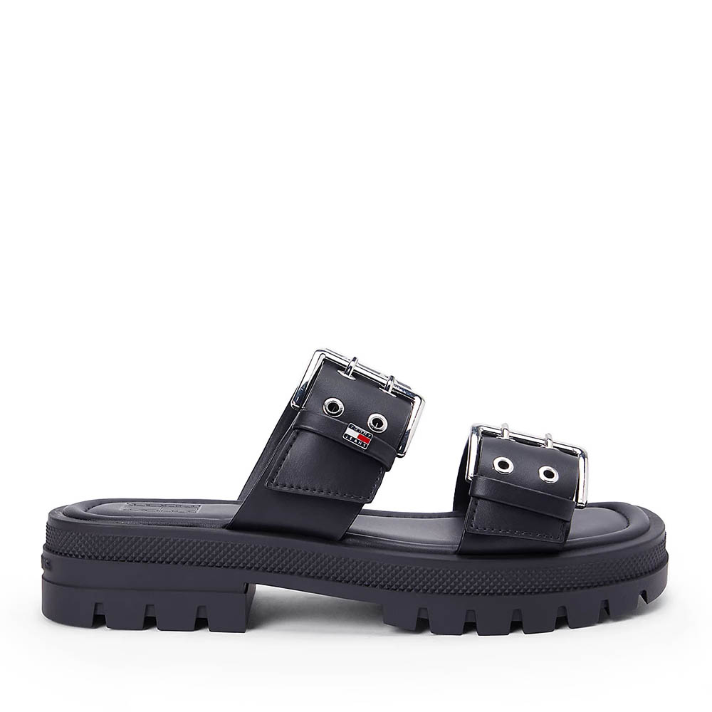 Saboți femei Tommy Jeans negri 3411DST2966N