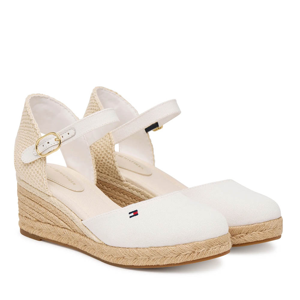 Sandale cu platformă femei Tommy Hilfiger albe 3411DD9233A - imagine 2