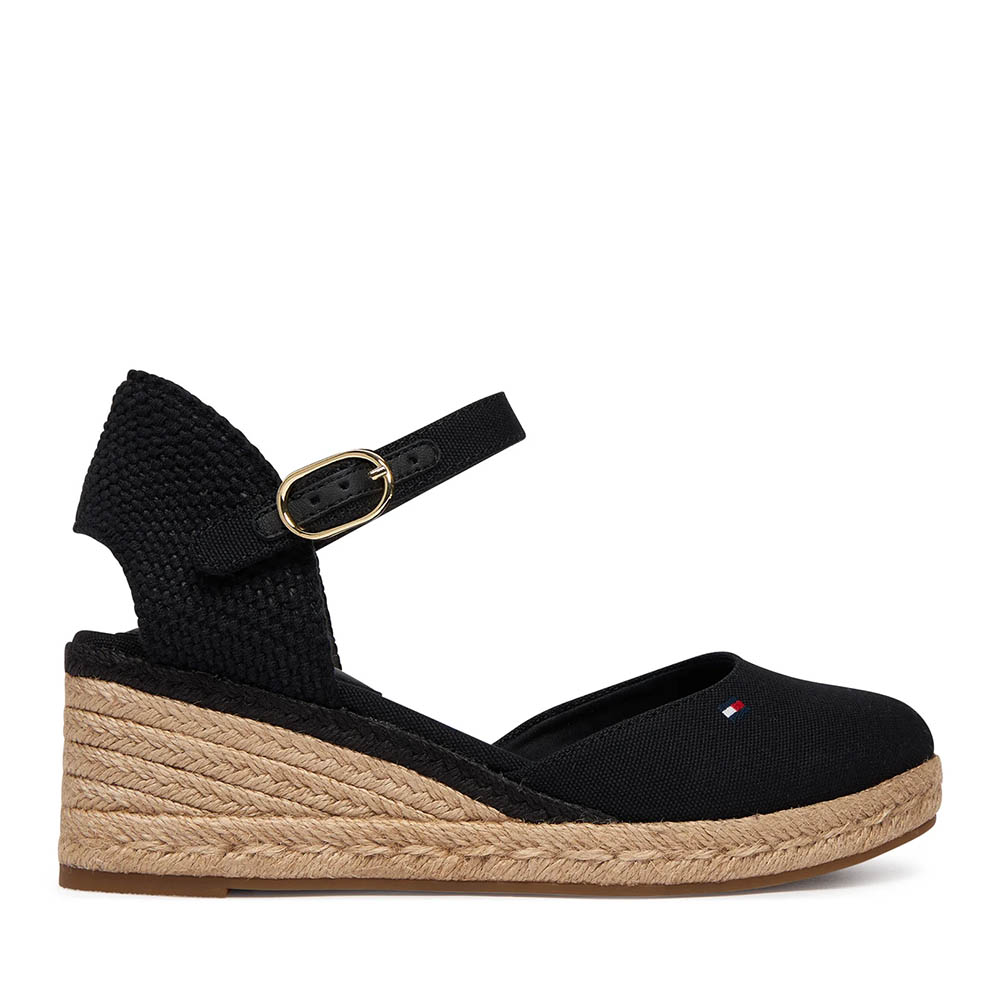 Sandale cu platformă femei Tommy Hilfiger negre 3411DD9233N