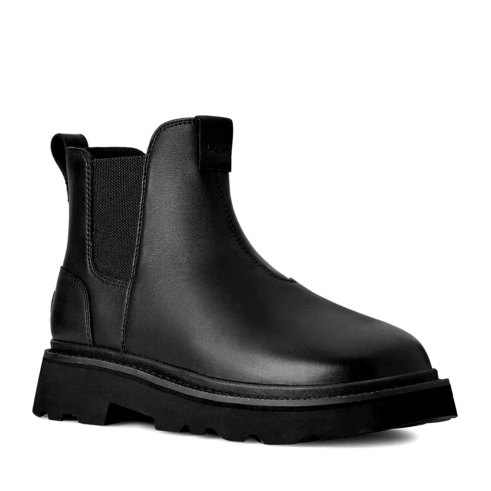 Ghete bărbați UGG Chelsea Lug  negre din piele 2390BG1172990N