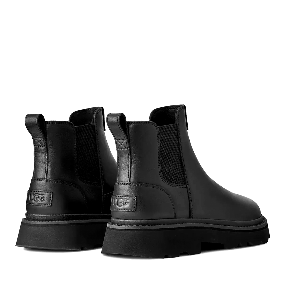 Ghete bărbați UGG Chelsea Lug  negre din piele 2390BG1172990N