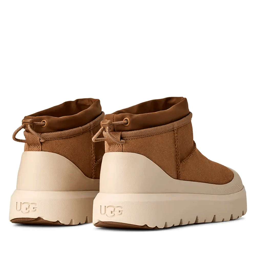 Ghete bărbați UGG Ultra Mini Weather Hybrid, chestnut din piele întoarsă 2390BG1174196VCO