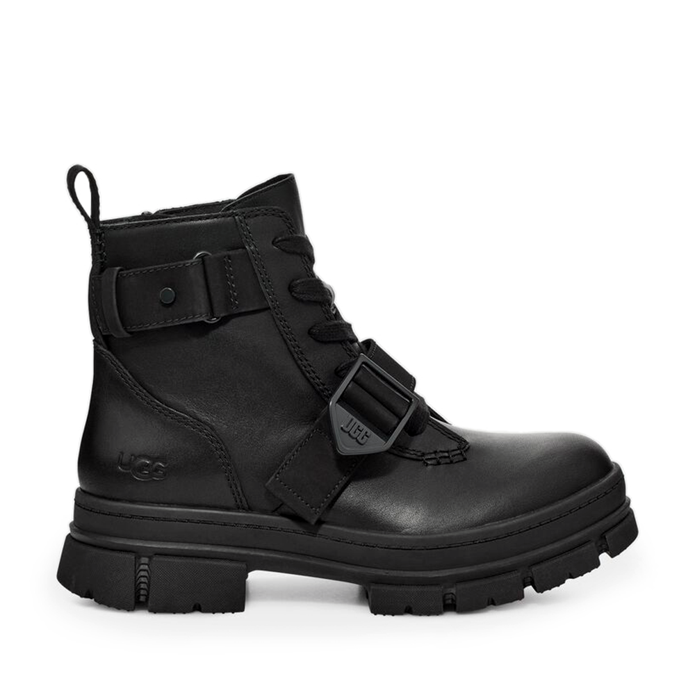 Ankle Boots Womens Black Leather Uggs Ugg Leather Ankle Boots