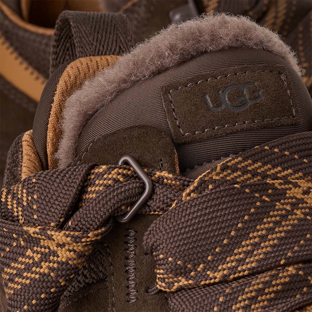 Ghete femei UGG Lowmel, dusted cocoa din piele și textil 2392DG1144032VM
