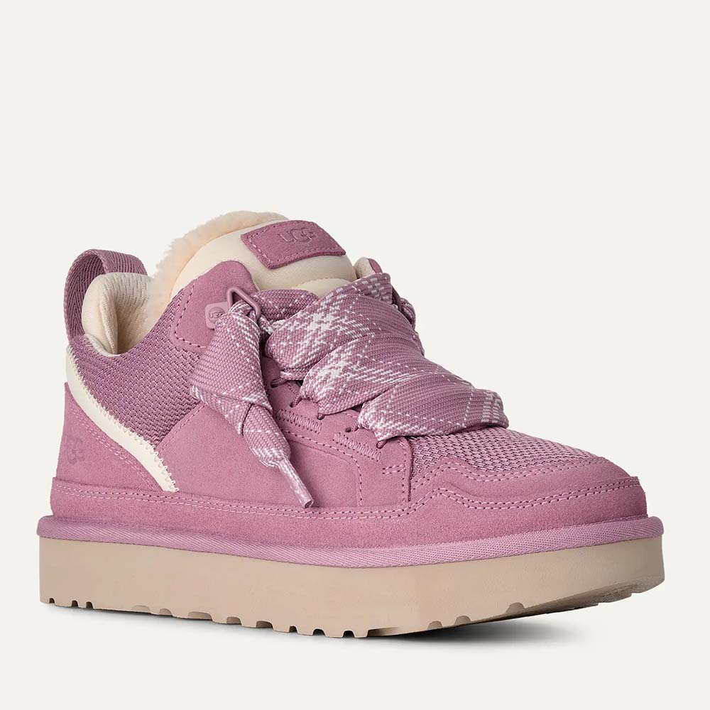 Ghete femei UGG Lowmel dusty orchid din piele și textil 2392DG1144032VRO