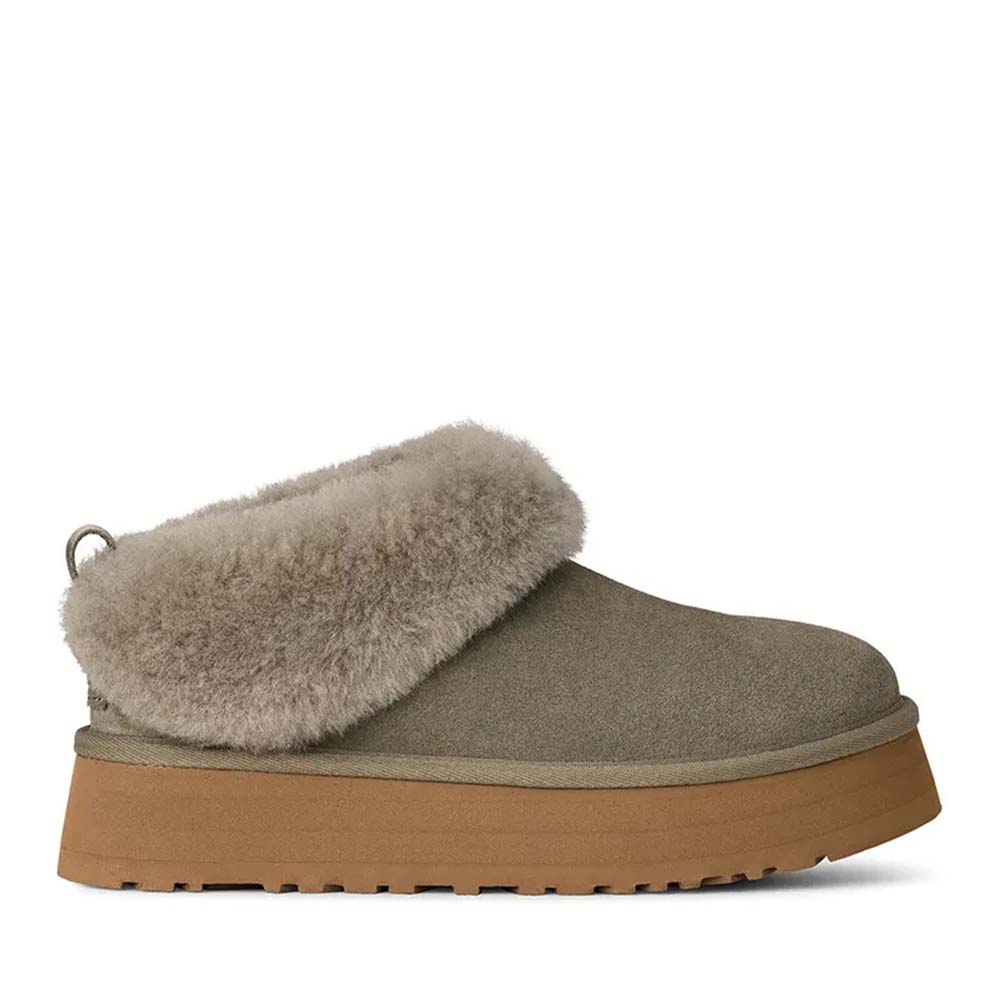 Ghete femei UGG Tazzelle moss green din piele întoarsă 2390DG1171393VV
