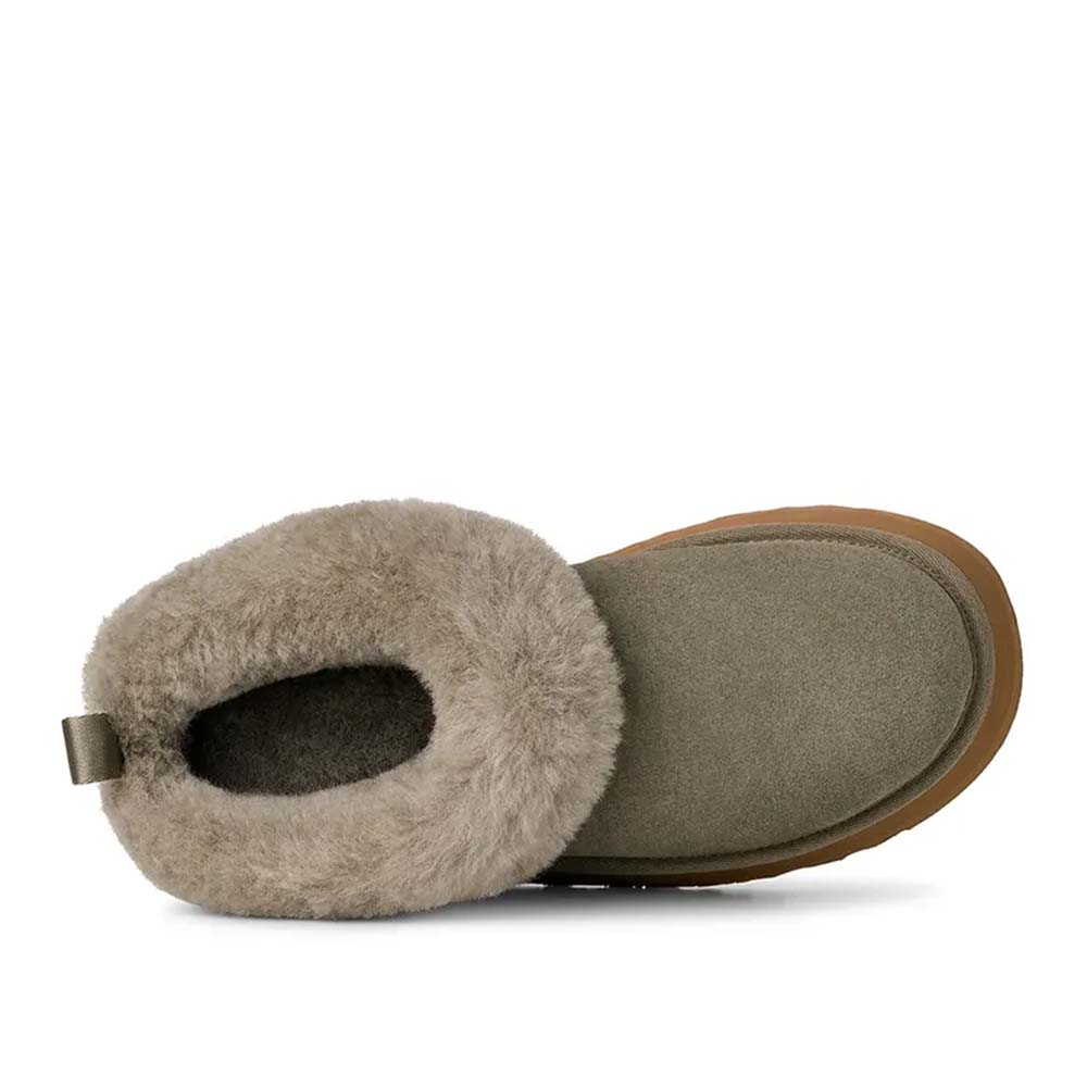 Ghete femei UGG Tazzelle moss green din piele întoarsă 2390DG1171393VV