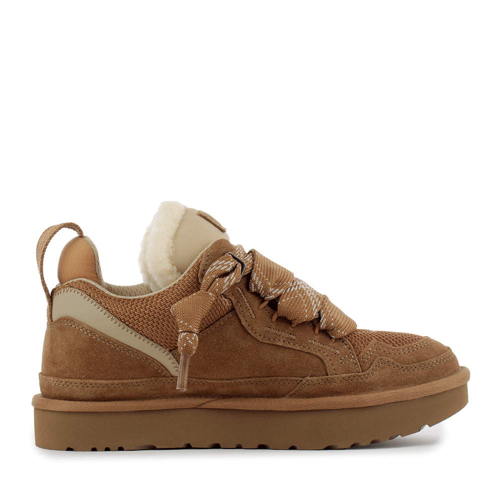 Pantofi femei UGG Lowmel, chestnut din piele întoarsă 2390DP1144032VCO