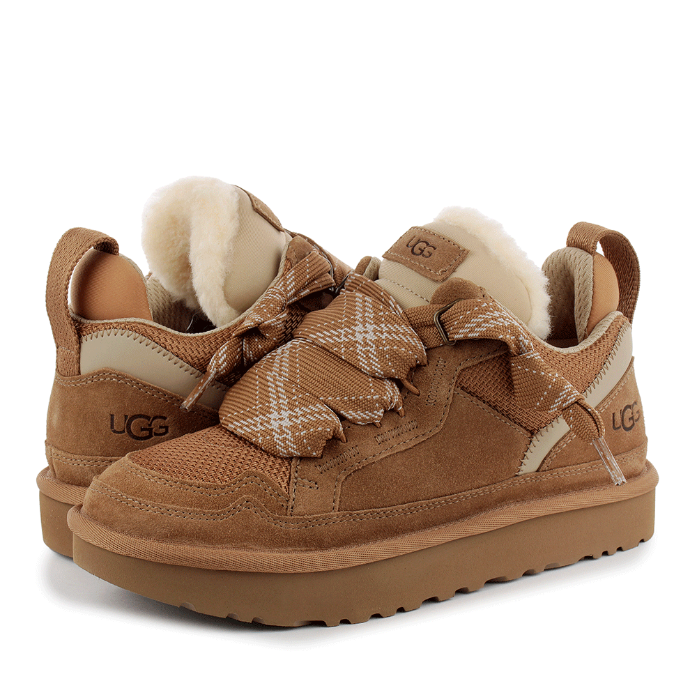 Pantofi femei UGG Lowmel, chestnut din piele întoarsă 2390DP1144032VCO - 1 | YEO