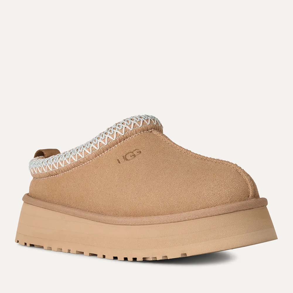 Saboți îmblăniți femei UGG Tazz II sand din piele întoarsă 2390DPP1174471VBE - 1 | YEO