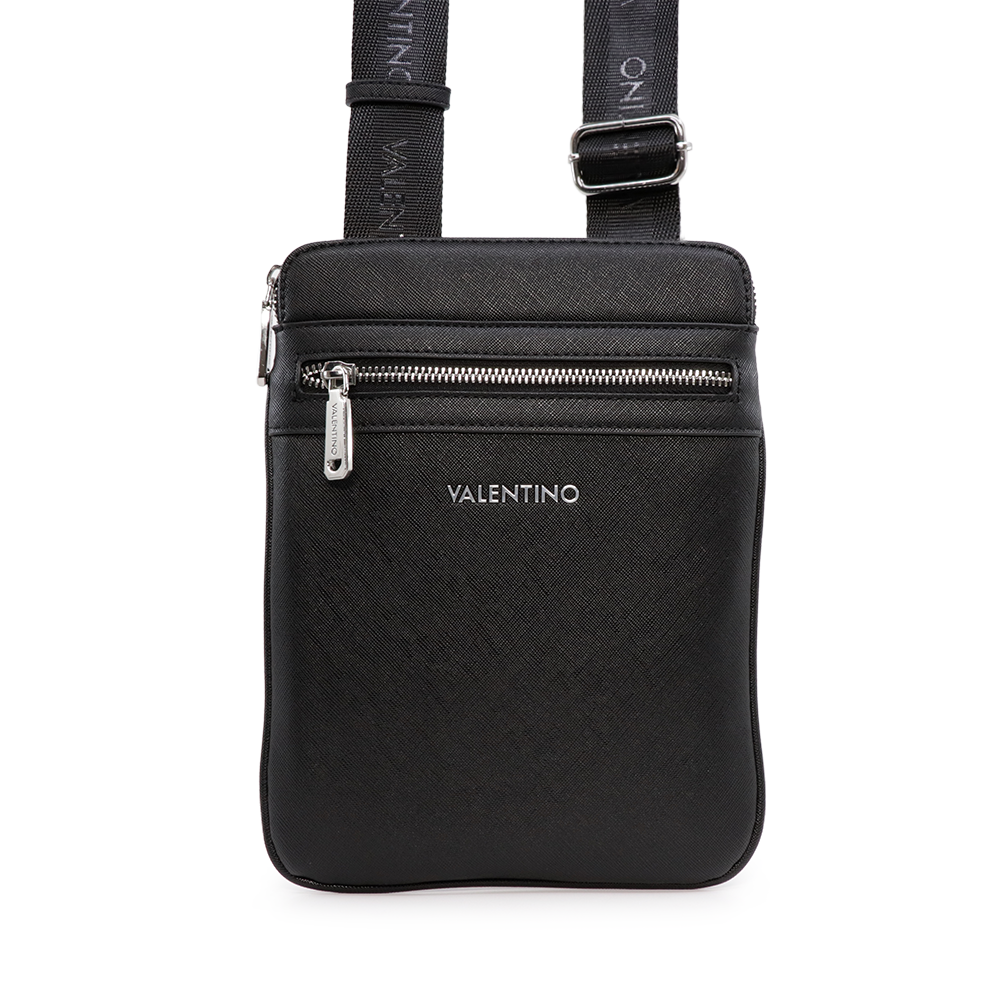 Valentino Valentino men crossbody bag in black faux leather