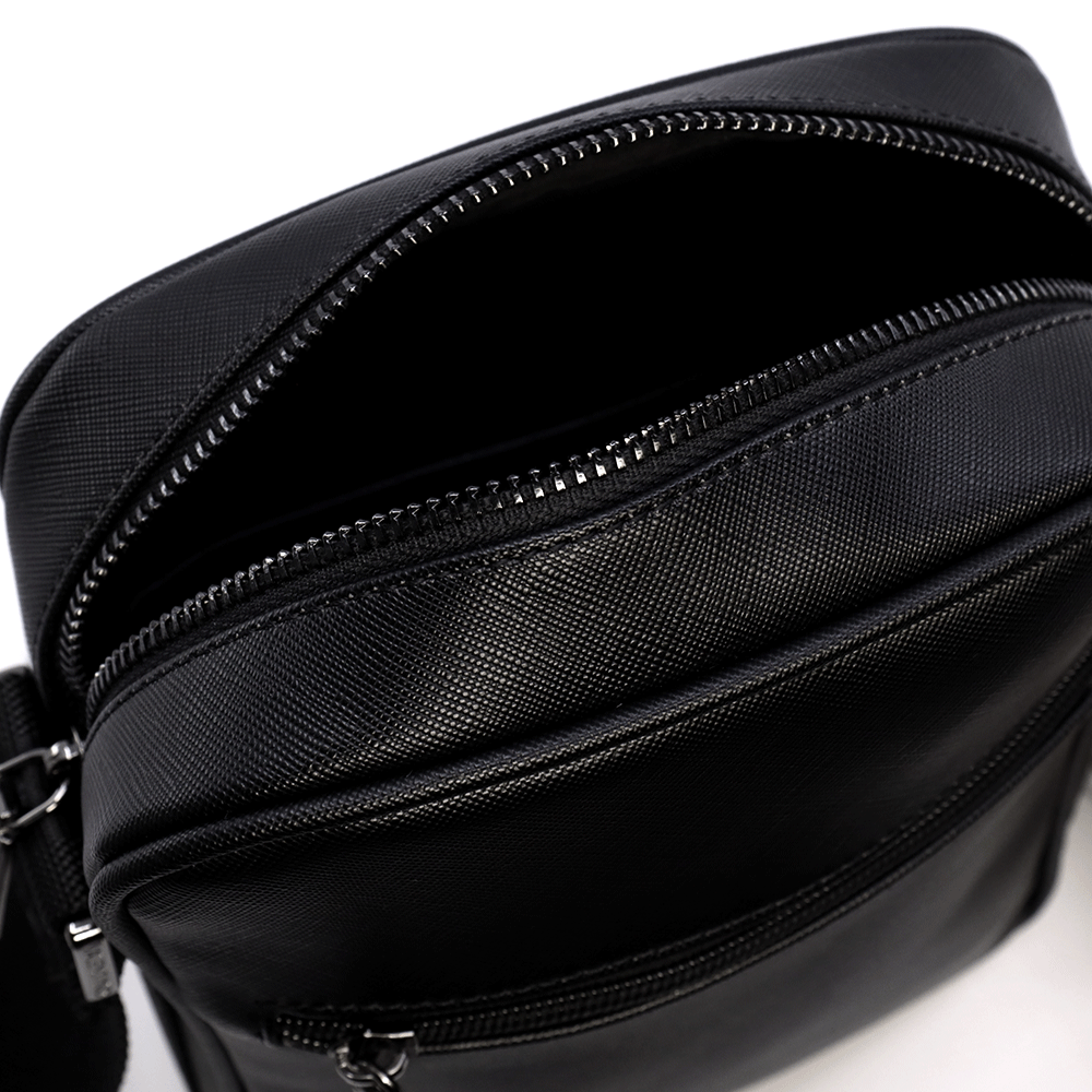Men's Valentino Ivan crossbody bag black 1987BGEA7O522N