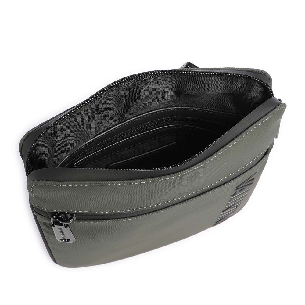 Geantă crossbody  bărbați Valentino Axel verde kaki cu logo 1982BGEAVBSA8O05KA