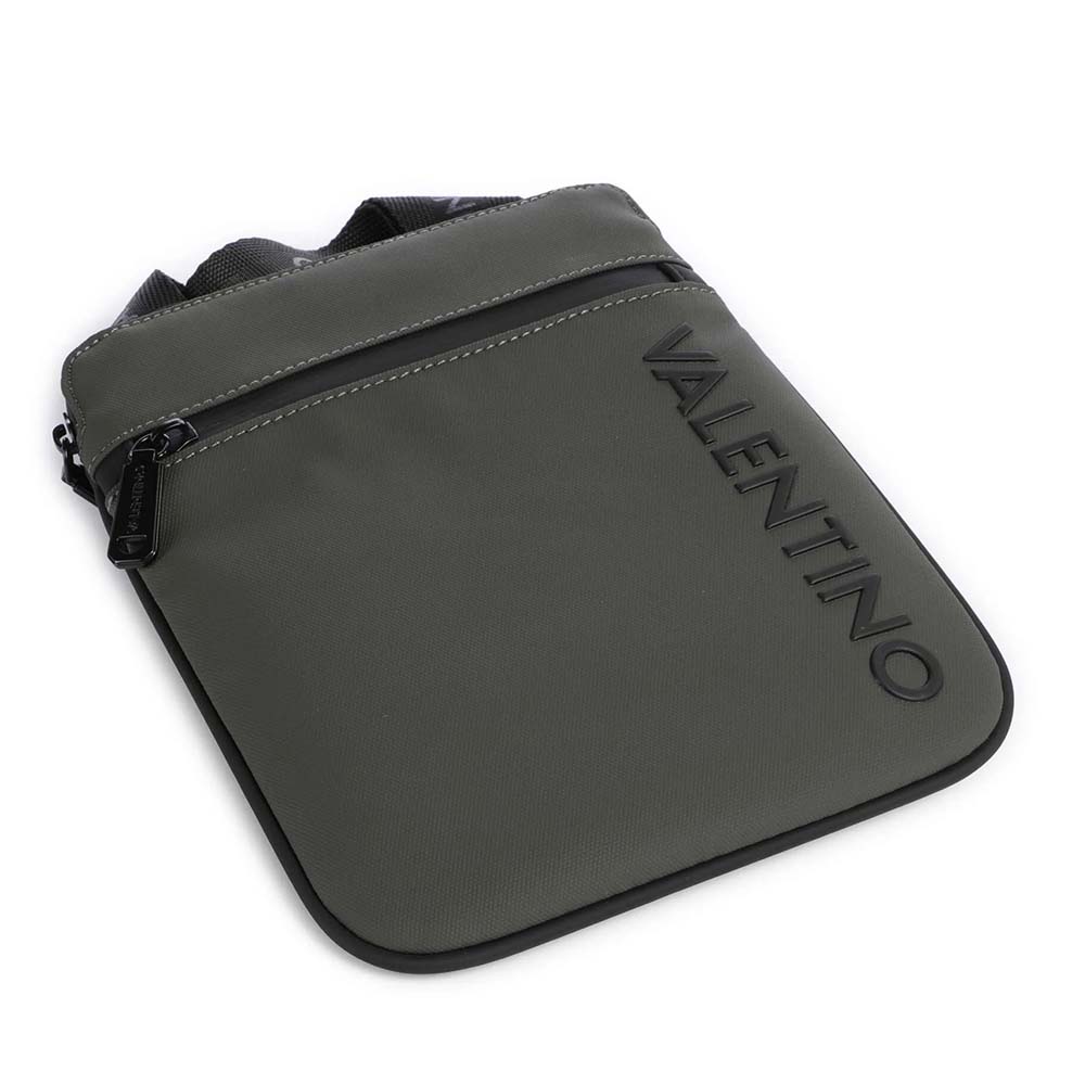 Geantă crossbody  bărbați Valentino Axel verde kaki cu logo 1982BGEAVBSA8O05KA